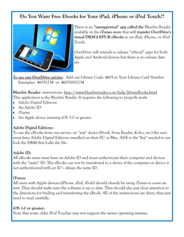 Do You Want Free Ebooks for Your Ipad, Iphone Or Ipod Touch??