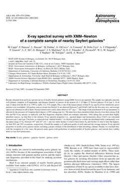 X-Ray Spectral Survey with XMM–Newton of a Complete Sample of Nearby Seyfert Galaxies