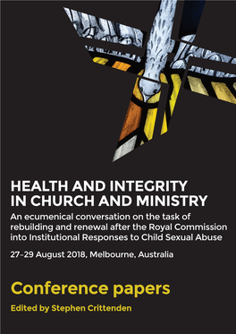 Health and Integrity in Church and Ministry