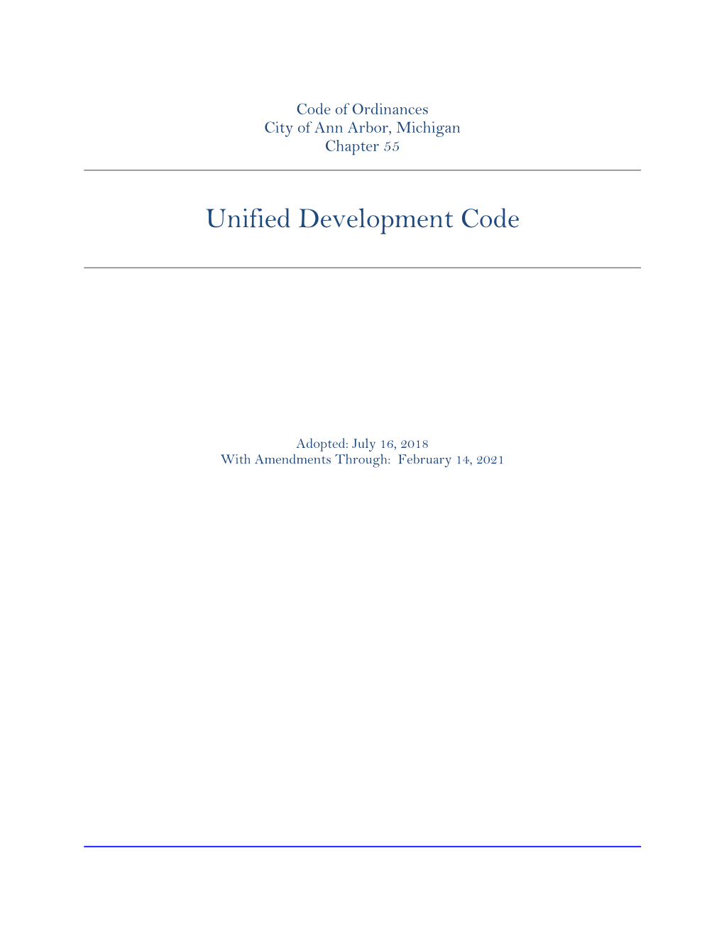 Chapter 55 Unified Development Code