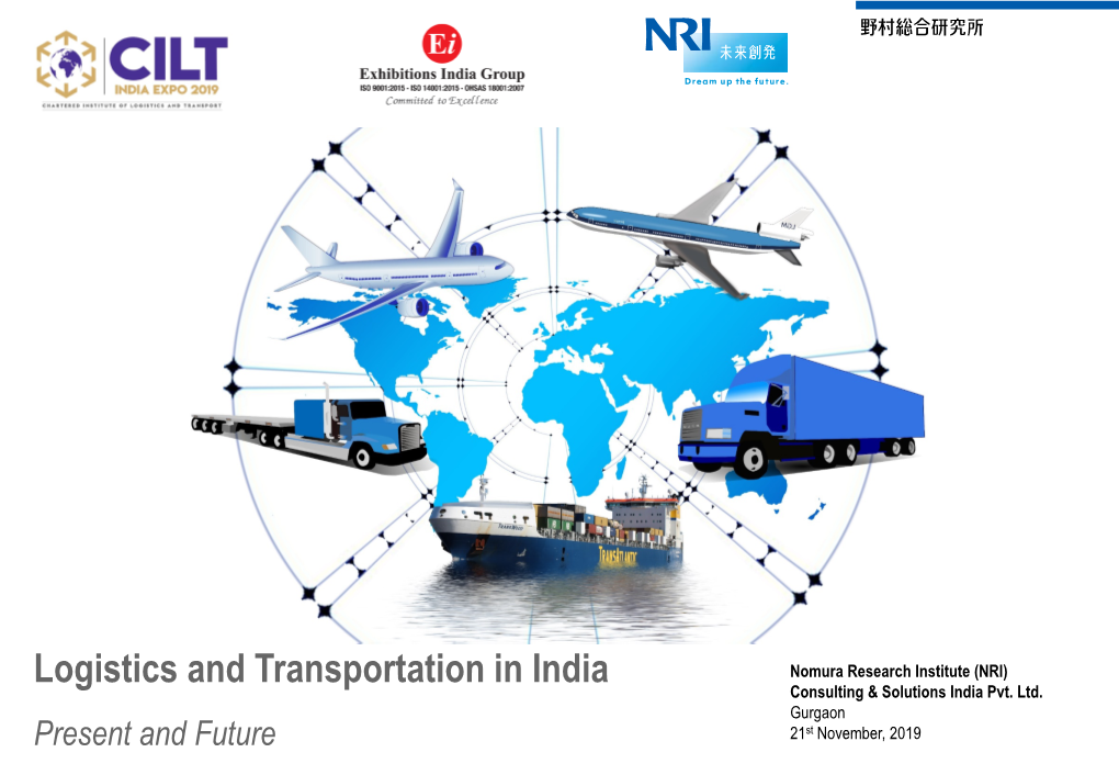 Nomura Research Institute (NRI) Logistics and Transportation in India Consulting & Solutions India Pvt
