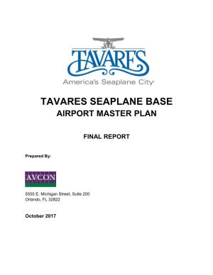 Tavares Seaplane Base Airport Master Plan