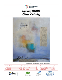 Spring 2020 Class Catalog