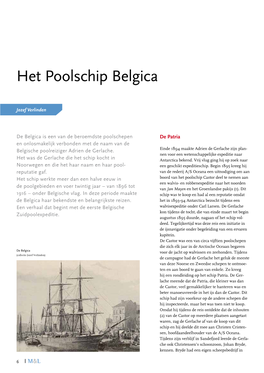 Het Poolschip Belgica