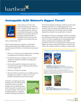 Unstoppable ALDI: Walmart's Biggest Threat?