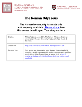 The Roman Odysseus