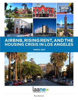 Airbnb, Rising Rent, and the Housing Crisis in Los Angeles