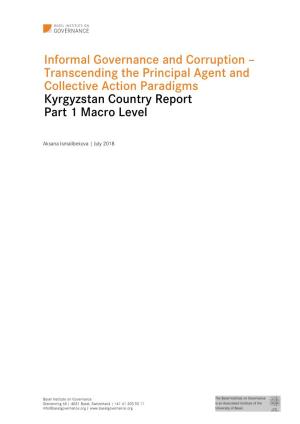 BA Country Report of Kyrgyzstan Part 1 Macro Level