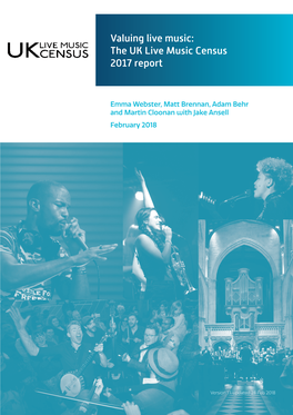 UK Live Music Census 2017 Full Report
