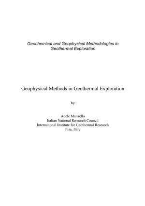 Geophysical Methods in Geothermal Exploration