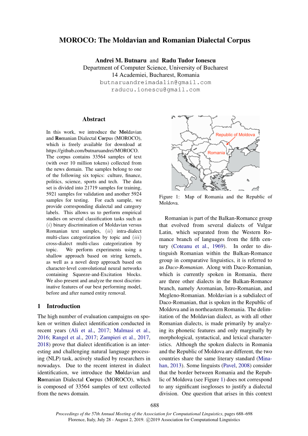 The Moldavian and Romanian Dialectal Corpus