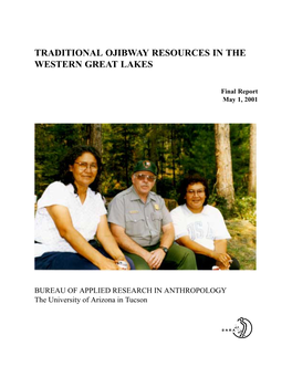 Traditional Ojibway Resources in the Western Great Lakes