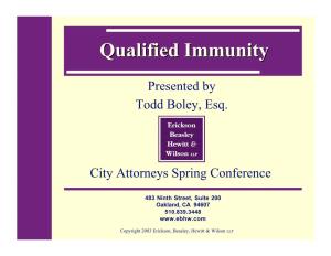 Qualified Immunityimmunity