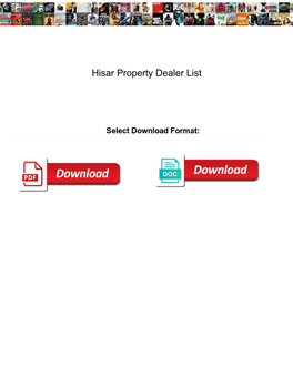 Hisar Property Dealer List