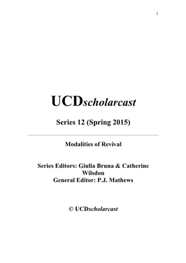Ucdscholarcast