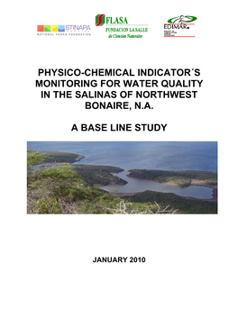 2010 Physico-Chemical Indicators- Monitoring For