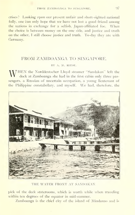 From Zamboanga to Singapore (Illustrated)