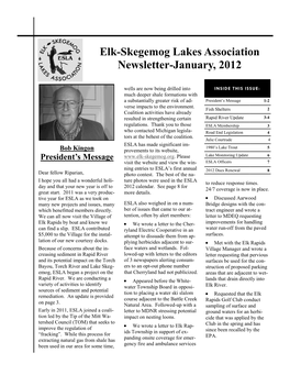 Elk-Skegemog Lakes Association Newsletter-January, 2012