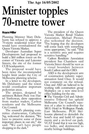 Minister Topples 70-Metre Tower
