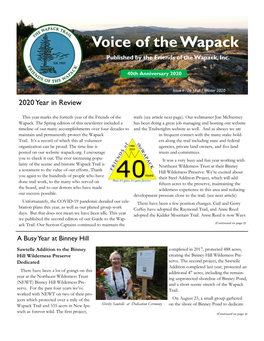 Voice of the Wapack – Fall/Winter 2020