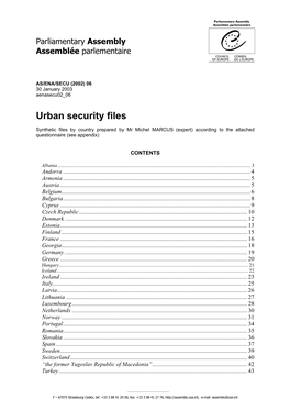 Urban Security Files