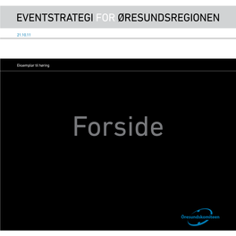 Eventstrategi for Øresundsregionen