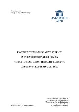 Unconventional Narrative Schemes in The