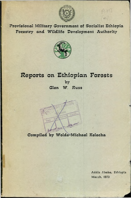 Reports on Ethiopian Forests by Glen W