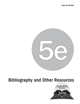 Bibliography and Other Resources