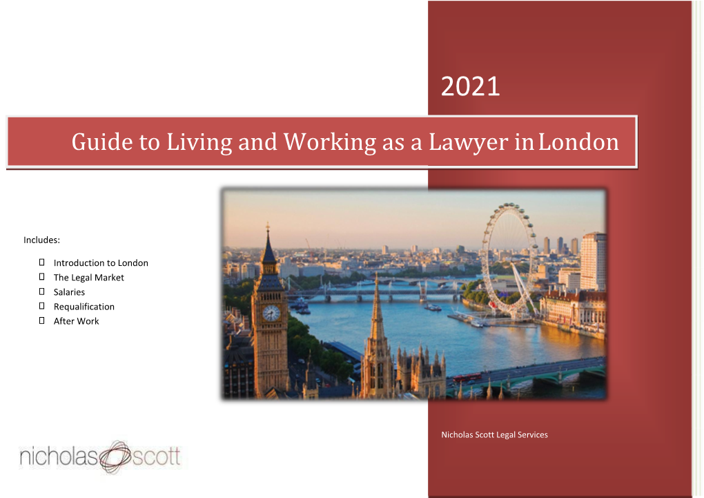 Guide to Living and Working As a Lawyer in London