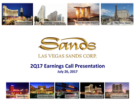2Q17 Earnings Call Presentation July 26, 2017