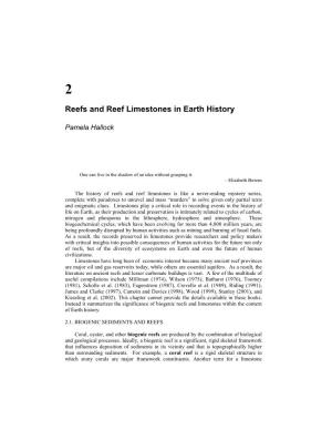 Reefs and Reef Limestones in Earth History