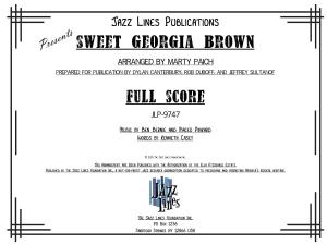 Sweet Georgia Brown Presents Arranged by Marty Paich