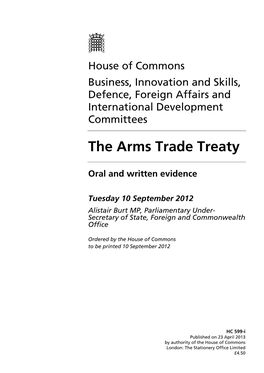 The Arms Trade Treaty