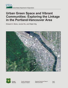 Urban Green Space and Vibrant Communities: Exploring the Linkage in the Portland-Vancouver Area Edward A