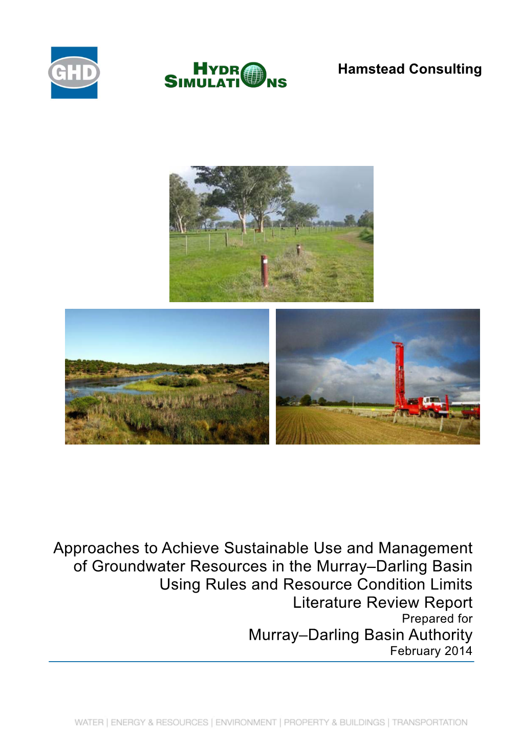 Literature Review of Approaches for Groundwater Management in the MDB.Pdf”