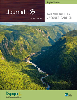 Journal PARC NATIONAL DE LA 2011-2012 JACQUES-CARTIER