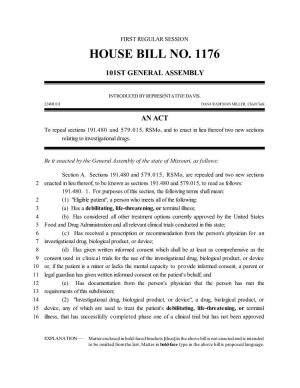 House Bill No. 1176