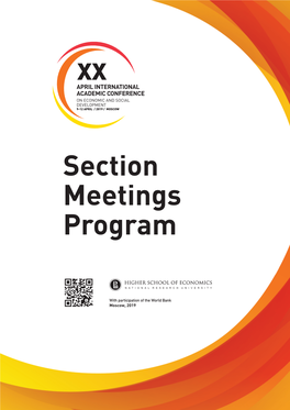Section Meetings Program