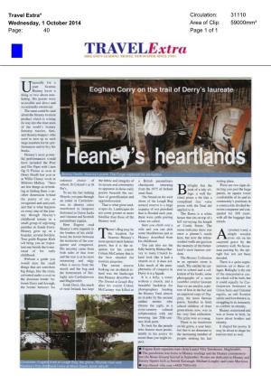 Travel Extra Review of Tour of Heaney Country