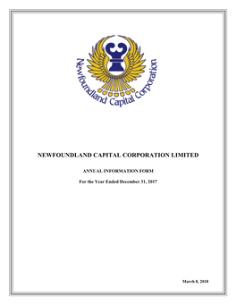 Newfoundland Capital Corporation Limited