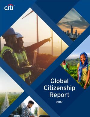 Citi, Global Citizenship Report. 2017