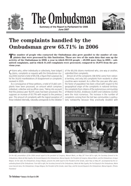 The Ombudsman Summary of the Report to Parliament for 2006 June 2007