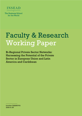 Faculty & Research Working Paper