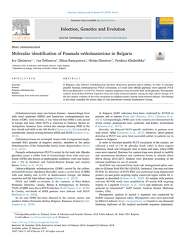Molecular Identification of Puumala Orthohantavirus in Bulgaria