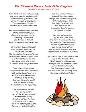 The-Firewood-Poem (Congreve)