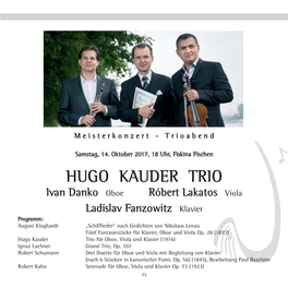Hugo Kauder Trio