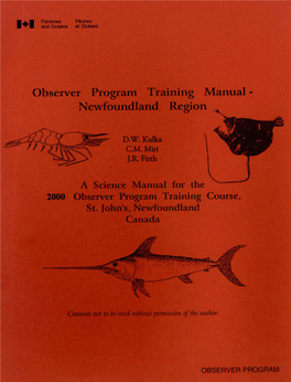 Observer Program Training Manual