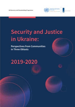 Security and Justice in Ukraine: 2019-2020