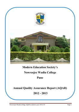 Modern Education Society's Nowrosjee Wadia College Pune